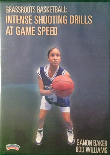 Intense Shooting Drills At Game Speed by Ganon Baker Instructional Basketball Coaching Video